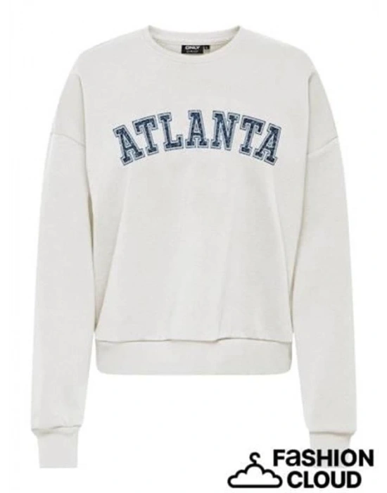 Oversize Kalıp Baskılı Kadın Sweatshirt