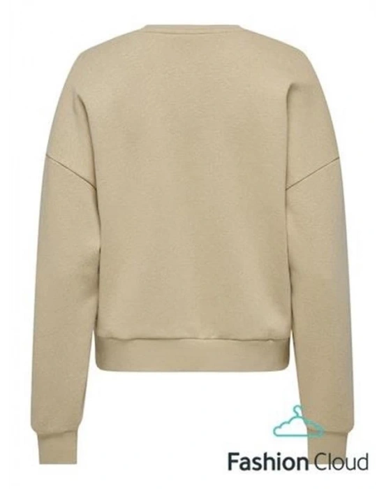Oversize Kalıp Baskılı Kadın Sweatshirt