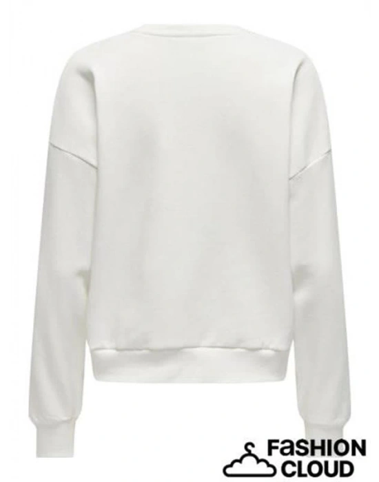 Oversize Kalıp Baskılı Kadın Sweatshirt