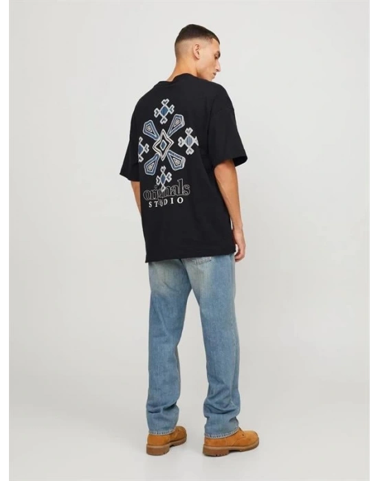 Oversize Sırt Baskılı Erkek T-Shirt