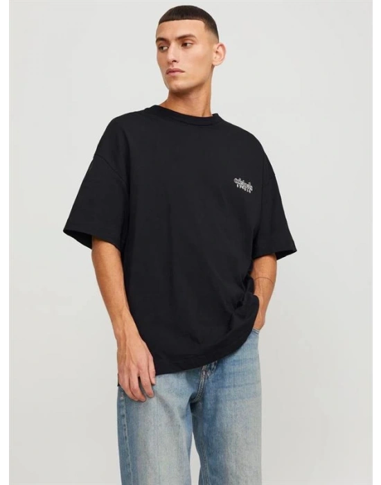 Oversize Sırt Baskılı Erkek T-Shirt