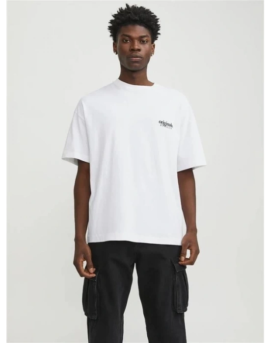 Oversize Sırt Baskılı Erkek T-Shirt