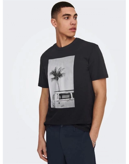 Regular Fit Bisiklet Yaka Erkek T-Shirt