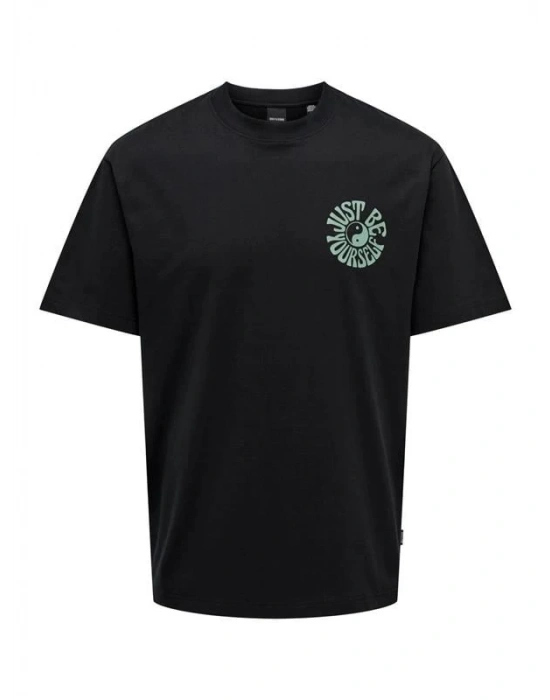 Sırt Baskılı Erkek T-Shirt