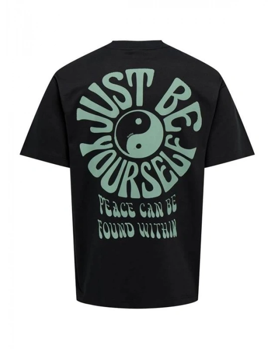 Sırt Baskılı Erkek T-Shirt