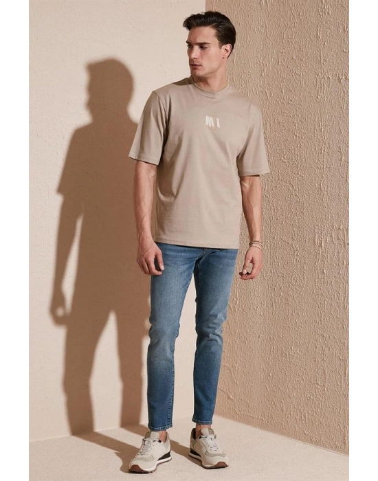 Sırt Baskılı Oversize T-Shirt