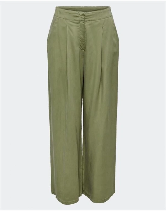 Straight Fit Keten Pantolon
