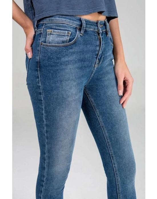 Tanya X Yüksek Bel Dar Paça Jean