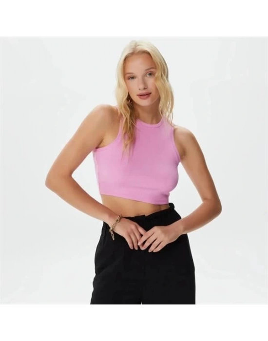 Yaka Fitilli Kumas Kadın Askili Body