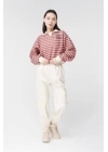 24K17755 Polo Yaka Kadın Sweatshirt