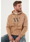 3D Baskılı Kapüşoınlu Oversize Sweatshirt