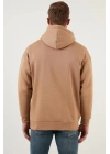 3D Baskılı Kapüşoınlu Oversize Sweatshirt