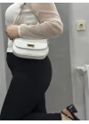 Beyaz cilt jessi çanta