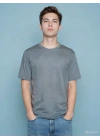 Bisiklet Yaka Relax Fit Erkek T- Shirt Siyah Beyaz
