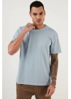 Bisiklet Yaka Relax Fit Erkek T- Shirt Siyah Beyaz