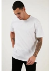 Bisiklet Yaka Relax Fit Erkek T- Shirt Siyah Beyaz