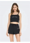Kadın Crop Desenli Top
