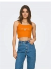 Kadın Crop Desenli Top