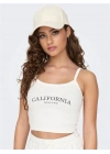 Kadın Crop Desenli Top