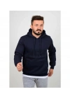 Kapüşonlu Üç İplik Düz Sweatshirt