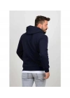 Kapüşonlu Üç İplik Düz Sweatshirt
