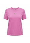 Karikatur Baskılı Basic T-Shirt