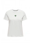 Karikatur Baskılı Basic T-Shirt