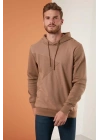 Lakınt Parçalı Kapşonlu Sweatshirt
