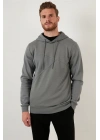 Lakınt Parçalı Kapşonlu Sweatshirt