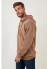 Lakınt Parçalı Kapşonlu Sweatshirt