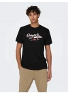 Logo Baskı Erkek T-Shirt