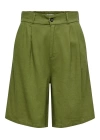 Loose Fit Keten Kadın Şort