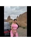 Madonna yaka bol paça pantolonlu takım