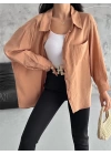 Modal Oversize Cepli Gömlek