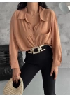 Modal Oversize Cepli Gömlek