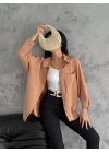 Modal Oversize Cepli Gömlek