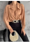 Modal Oversize Cepli Gömlek