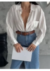 Modal Oversize Cepli Gömlek