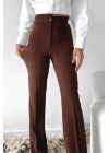 Önü cumalı ithal krep pantolon