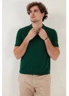 Organik Pamuk V Yaka Detaylı Erkek Polo Yaka T-Shirt