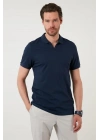 Organik Pamuk V Yaka Detaylı Erkek Polo Yaka T-Shirt