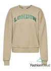 Oversize Kalıp Baskılı Kadın Sweatshirt