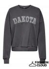 Oversize Kalıp Baskılı Kadın Sweatshirt