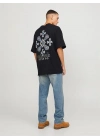Oversize Sırt Baskılı Erkek T-Shirt