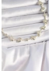 Pirinç Gold Renk Zirkon Taşlı Damla Model VIP Seri Exclusive Kadın Kolye