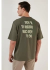 Sırt Baskılı Oversize T-Shirt