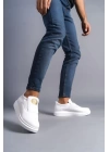 SLW161 Hippo Bağcıksız Cilt Erkek Günlük Sneaker Ayakkabı BT - Beyaz