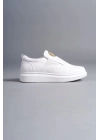 SLW161 Hippo Bağcıksız Cilt Erkek Günlük Sneaker Ayakkabı BT - Beyaz