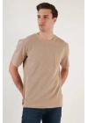 Waffle Kumaş Cepli Rahat Kesim T-Shirt