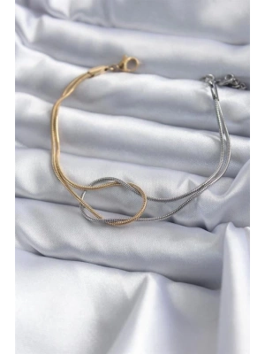 316L Çelik Mix Renk Düğüm Model Kadın Bileklik